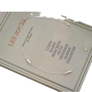 Collier en perles d'eau douce polyvalent, simple, luxueux, rétro, pendentif fleur française, perles, chaîne claviculaire, pendentifs fins - Product Image 5