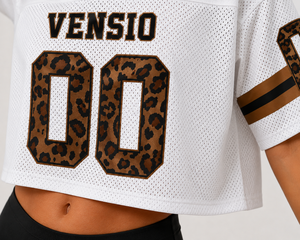 Maillots de football américain personnalisés en gros, design camouflage, mode, haute qualité, respirants, manches courtes, unisexes - Product Image 4