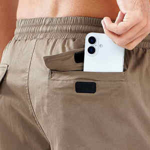 Pantalones Cortos Cargo Casuales y Transpirables para Hombre, Cómodos, de Secado Rápido, 100% Algodón, con Múltiples Bolsillos, Ligeros - Product Image 3