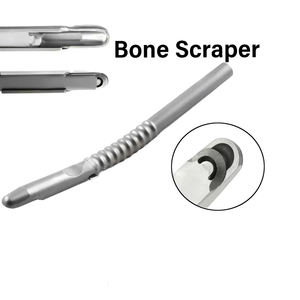 Raspador de Hueso para Implantes Dentales de Alta Calidad, 1 Pieza, Instrumento de Implantología Curvo para Cirugía de Injerto, Acero Inoxidable - Product Image 2