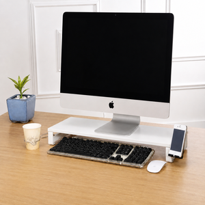 Soporte Elevador de Monitor Moderno Negro Estándar Global Orbit GO-2286 con Hub USB y Escritorio de Vidrio para Computadora, Hecho en Taiwán - Product Image 4