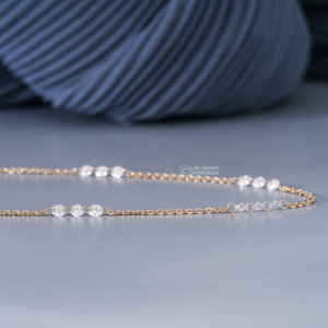 Pendentif rond en diamant de laboratoire taille brillant, plaqué or jaune 14 carats, en argent, luxe, pour femme, clarté EF, lot de 10, cadeau pour elle - Product Image 2