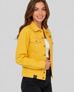 <b>Women's</b> Stylish Denim Vest Sleeveless Button Front Jean <b>Waistcoat</b> with Classic Collar and Functional Pockets for Casual Fashion - Product Image 2