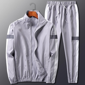 Chaqueta Deportiva de Nailon Reflectante Personalizada para Hombre - Conjunto de 2 Piezas, Ropa Deportiva Ligera de Verano OEM - Product Image 2