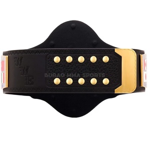 Ceinture de championnat BURAQ MMA SPORTS BRQ-BELT avec logo personnalisé, couleur personnalisée, plaques en laiton allié de 3 mm pour la lutte et la boxe - Product Image 4