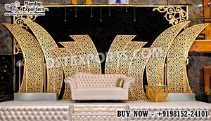 Panneaux de Mandap de mariage découpés au laser de style Mughal Royal – Élégants panneaux de mariage islamiques marocains découpés au laser – Panneaux de style arabe majestueux - Product Image 5