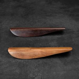 Poignée de meuble en bois massif artisanale, longue poignée de tiroir en bois, poignée décorative pour armoire et placard, quincaillerie de mobilier - Product Image 2