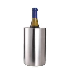Enfriador de Vino de Acero Inoxidable de Doble Pared con Logotipo Personalizado, Cubo de Hielo Aislado de Alta Calidad para Fiestas, para Enfriar Champaña, Cerveza y Alimentos - Product Image 1