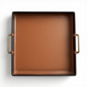 Collection de plateaux de service en cuir de qualité supérieure Imperial Artisan, conçue pour les hôtels exclusifs, les clubs privés, les maisons de luxe et les événements prestigieux. - Product Image 1