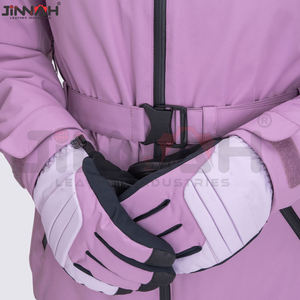 New Fashionable Best Design Winter Warm Waterproof Cowhide Leather Unisex <b>Ski</b> Snowboard Mittens Gloves Men - Product Image 3