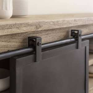 Mueble para TV Vandana Cresta Sereno en madera de mango cepillada y metal, 160 cm - Product Image 3