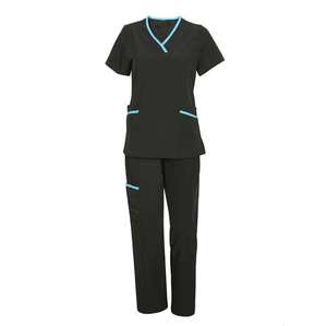 Uniformes Médicos Casuales de Verano para Mujer, Cuello en V, Elásticos, para Hospital, Clínica Dental, Venta al Por Mayor - Product Image 2
