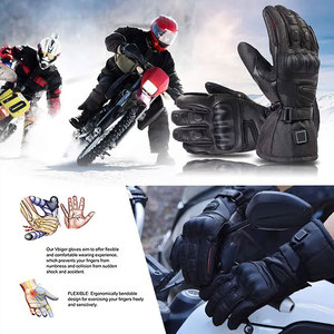 ถุงมือขับขี่มอเตอร์ไซค์ ECONEX SPORTS ป้องกันการลื่น ออกแบบพิเศษ ป้องกันนิ้วมือเต็มรูปแบบ ให้ความอบอุ่น เป็นมิตรกับสิ่งแวดล้อม ใช้ได้ทุกฤดู ผลิตจากหนัง - Product Image 5