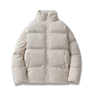 Men's Vintage Korean Style <b>Canvas</b> Cotton Padded Winter Hooded <b>Jacket</b> Stand Collar Breathable Quick Dry Front Logo Regular - Product Image 6