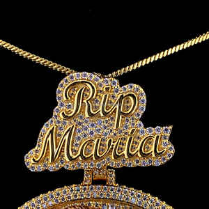 2024 nuevo 3D cara Iced Out foto personalizada y nombre personalizado fianza colgante S925 plata Esmeralda corte Moissanite diamante colgante - Product Image 5