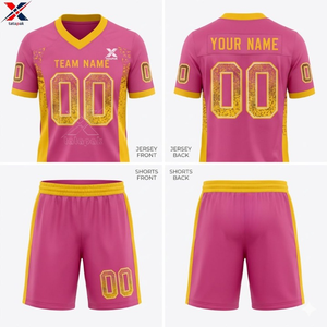 Maillot de football 7V7 professionnel, 100% polyester, séchage rapide, imprimé, col en V, bretelles réglables, unisexe pour adultes - Product Image 2