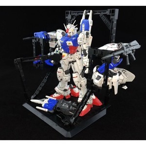RG HG 1/144 GP01 แท่นแสดงอุปกรณ์ฐานซ่อมบำรุงโรงเก็บเครื่องบิน แท่นแสดงโมเดลซ่อมแซมหุ่นยนต์ - Product Image 1