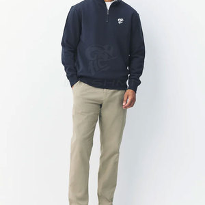 เสื้อสเวตเชิ้ตผู้ชายแบบซิป ¼ ตัว น้ำหนักเบา ผลิตจากโพลีเอสเตอร์คุณภาพดี ให้ความอบอุ่น สวมใส่สบาย เหมาะสำหรับฤดูหนาวและกิจกรรมกลางแจ้ง - Product Image 3