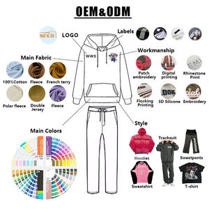 Ensemble de survêtement deux pièces slim fit pour homme, ensemble jogging OEM ODM, tenue d'entraînement à capuche, couleur unie, imprimé automne, vêtements de sport pour homme - Product Image 5