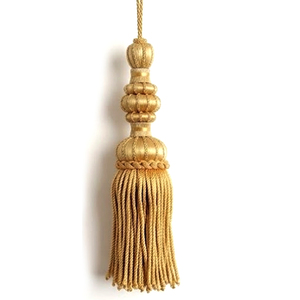 Metallic Gold Tassel <b>Top</b> Quality Metallic Thread Tassels Ceremonial Tassels Trim Decorative <b>Fringe</b> for Curtains - Product Image 5