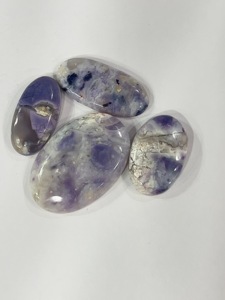 Lot de 10 cabochons en pierre naturelle violette de qualité AA, 46g, vente en gros de pierres précieuses en vrac pour la fabrication de bijoux, fournisseur en gros - Product Image 5