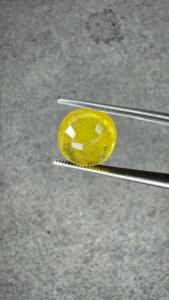 Saphir Jaune Naturel de Bangkok 7,05 Ct, Coupe Ovale, Pierre Précieuse Dorée pour Bague, Pendentif, Fabrication de Bijoux Fins - Product Image 5