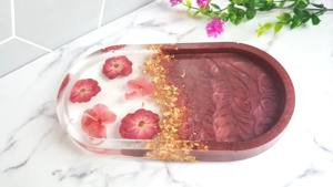 Plateau en résine néon fluorescent pour la décoration moderne des boîtes de nuit et des bars, plateau de service en gros, fournitures artistiques - Product Image 3