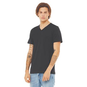 Camiseta Personalizable de Algodón Jersey con Cuello en V, Manga Corta, Transpirable, Corte Regular, Tallas Grandes, Lisa, sin Logotipo, para Hombre - Product Image 3
