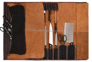 Estuche de Cuero Premium para Cuchillos de Chef, Caja de Almacenamiento para Cuchillos, Organizador Profesional de Utensilios Culinarios, Protección a Prueba de Olores para Viajes - Product Image 6