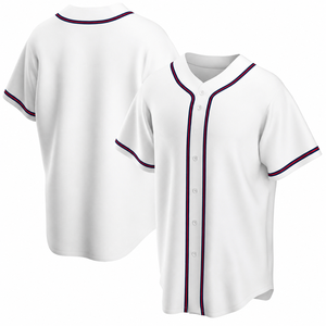 Camiseta de Béisbol Personalizada para Hombre, Color Naranja con Ribete Azul Marino, Apliques, Absorbe la Humedad, Cierre de Botones, Manga Corta, 100% Poliéster, 280gsm - Product Image 6