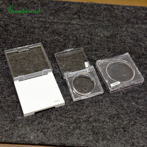 Manufacturer Custom Empty 5G Cosmetics Storage Transparent Single Pan Highlighter Boxes Black PET <b>Plastic</b> Blush <b>Container</b> OEM - Product Image 5