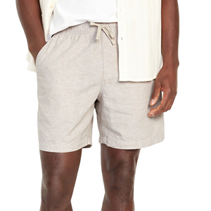 Shorts Bermuda Unisexe 100% Coton Décontractés Haute Qualité Séchage Rapide Respirant Lavage Personnalisé Motif Uni Taille Mi-Haute Décoration Poches - Product Image 1