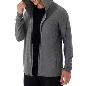 Sweat à capuche zippé intégral pour homme, collection Printemps Extérieur 2026, nouveau design, marque privée, teinture unie, confortable, décontracté, couleur personnalisable - Product Image 6
