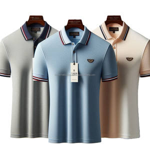 เสื้อผ้ากอล์ฟแขนสั้นสำหรับผู้ชายเสื้อโปโลสไตล์ฮิปฮอประบายอากาศได้สไตล์คลาสสิกไม่เหมือนใครสำหรับฤดูร้อน - Product Image 4