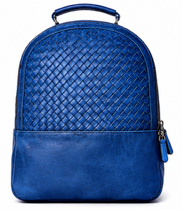 Gravs Premium Luxury Woven Leather Durable Eco-Friendly 24L <b>Backpack</b> Women Men Vintage Travel Laptop Fashion Casual Daypack - Product Image 1