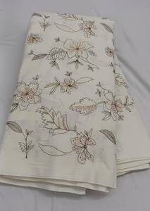 Tela de Algodón Puro con Bordado Floral Hakoba, 75 GSM, 44 Pulgadas de Ancho, Material de Bordado con Ojales para Vestidos de Boutique, 10 Metros - Product Image 4