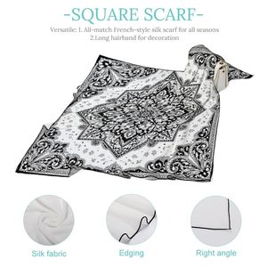 Bandana carrée en coton respirant personnalisée à prix abordable avec impression numérique, idéale pour les activités de plein air, design sportif, couleur rouge - Product Image 3
