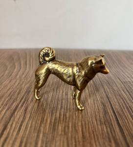 Premium Decorative Brass <b>Dog</b> Figurine For Living Room Showcase Office Desk And Luxury Gift Item - Product Image 1