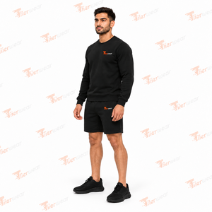 Nuevo Diseño Conjunto de Sudadera y Pantalones Cortos de Verano para Hombre, Ropa Casual para Gimnasio y Calle, Ligera, Personalizada, OEM, Marca Privada, Proveedor de Fábrica - Product Image 2