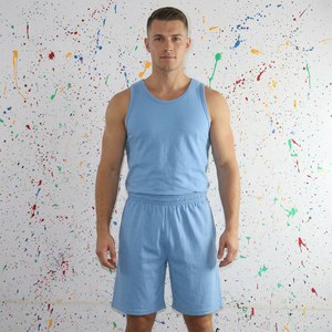 Shorts décontractés pour hommes en coton 100% sur mesure, de haute qualité, avec taille élastique, séchage rapide, logo avant, pour l'aventure en plein air - Vente en gros - Product Image 1