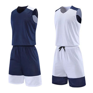 Maillots de basket-ball OEM vierges M&F en gros, uniformes réversibles en tissu mesh pour hommes - Product Image 2