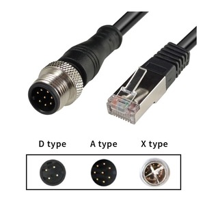 Câble Ethernet industriel M12 vers RJ45, codes A, D, X, blindé, haute qualité - Product Image 5