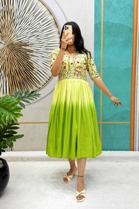 Nuevo Lanzamiento de vestido de algodón de doble color puro Mul Ropa de verano cosida completa para mujeres con estilo Agregar toques Glamour - Product Image 3