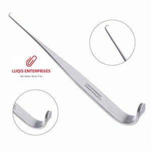 Tenacule trachéal Jackson 14,5 cm, instrument chirurgical ORL en acier inoxydable, réutilisable - Product Image 1