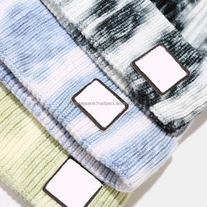 Nardon Apparel Fall <b>Winter</b> Adult <b>Men</b> Women Warm Letter Puff Print Beanie <b>Hat</b> With Custom logo - Product Image 4