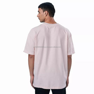 Camiseta holgada de color liso con opción de impresión de logotipo personalizado para uso casual, streetwear y promocional. - Product Image 2