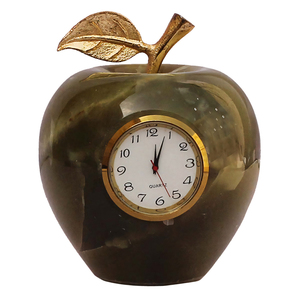 New Arrival Natural White Onyx Marble <b>Table</b> <b>Clock</b> Luxury Design Handcrafted Decorative <b>Clock</b> In Bulk Quantity - Product Image 5