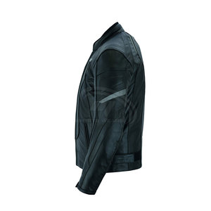 Chaqueta de Motocicleta para Hombre, Talla Grande, Transpirable, Resistente al Viento, Ligera, Ecológica, para Invierno, de Cuero de Alta Calidad - Product Image 3