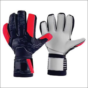 Gants de gardien de but unisexes personnalisés OEM, en PU, à doigts entiers, paume antidérapante, sangle de poignet réglable, respirants, pour le football et les sports - Product Image 2