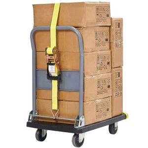 Set Premium di 4 Cinghie a Cricchetto con Resistenza di Rottura di 4500 kg, Doppio Gancio a J e Imbottitura da 5 cm x 68 cm - Product Image 5